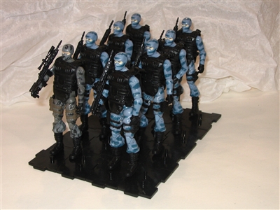 Marauder I.D.S. Action Figure Stands CLEAR (20)- Set of 20 (TWENTY) for 1:12  Scale