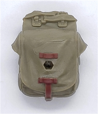 WWII German: Green Backpack - 1:18 Scale Modular MTF Accessory for 3-3/4" Action Figures