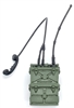 WWII US: SCR-300 Field Radio Backpack with Handset and Antenna - 1:18 Scale Modular MTF Accessory for 3-3/4" Action Figures