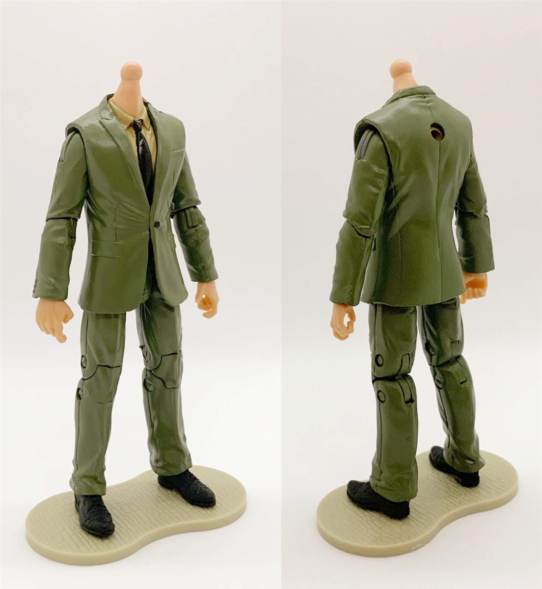 Agency-Ops GREEN SUIT & TAN SHIRT with LIGHT Skin Tone