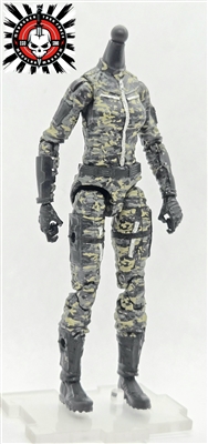 VAL "Stealth-Ops MARK II" BLACK camo MTF FEMALE Valkyries Body WITHOUT Head - 1:18 Scale Marauder Task Force Action Figure