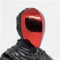 Heads: "INFANTRY"  RED Chrome Visor Head - 1:18 Scale MTF Accessory for 3-3/4" Action Figures