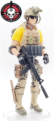 Marauder "PRIVATE CONTRACTOR" Geared-Up MTF Male Trooper - 1:18 Scale Marauder Task Force Action Figure