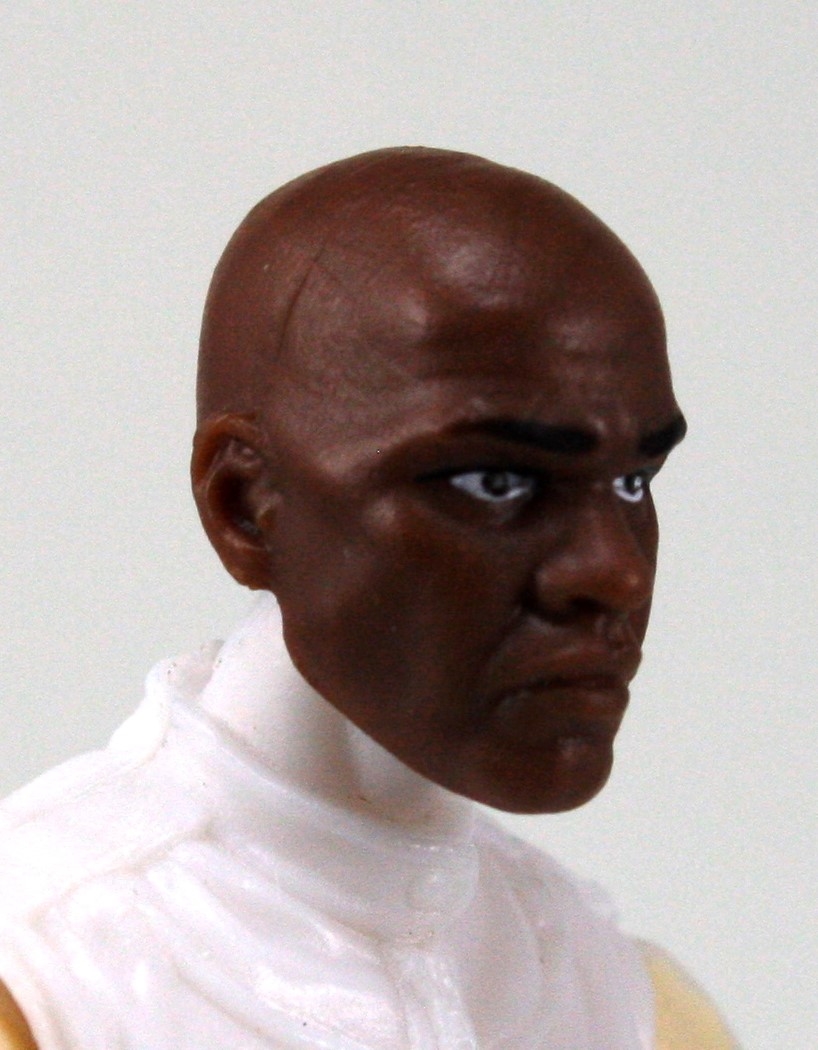 Male Head: Brynner Light Skin Tone BALD Head - 1:18 Scale MTF Accessory  for 3-3/4 Action Figures