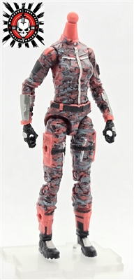 VAL "Insurgent-Ops MARK II" RED camo MTF FEMALE Valkyries Body WITHOUT Head - 1:18 Scale Marauder Task Force Action Figure