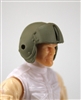 Headgear: Tan Flight Helmet - 1:18 Scale Modular MTF Accessory for 3-3/4" Action Figures