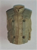 Male Vest: Model 86 Type TAN & TAN Version - 1:18 Scale Modular MTF Accessory for 3-3/4" Action Figures