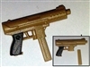 Tek-9 Machine Pistol with Mag TAN Version - 1:18 Scale Weapon for 3-3/4 Inch Action Figures