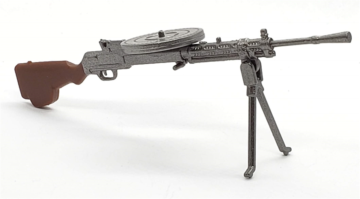 Russian Dpm Dp 28 Machine Gun With Round Ammo Pan And Bipod 118 Scale